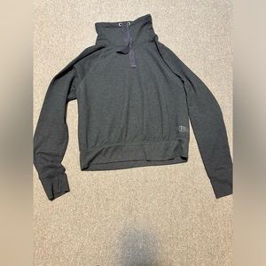 Victoria's Secret SPORT Large Cowl Neck Long Sleeve Black Pullover Hoodie